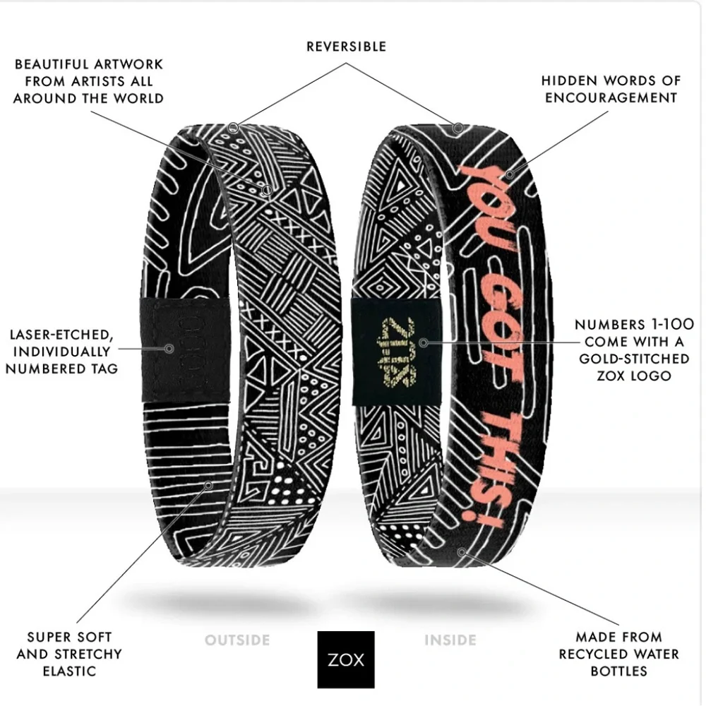 ZOX elastic wristband “you got this”